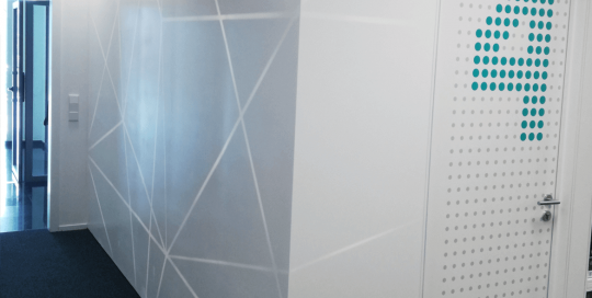 Pared retroiluminada de Cubik